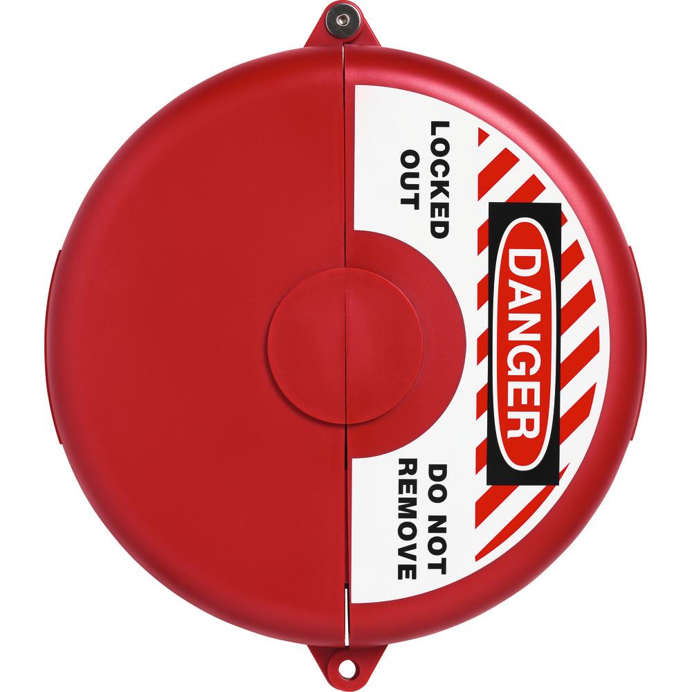 Abus, Motorrad Zubehör, Handrad-Verriegelung V310 rot, 6,5"- 10"