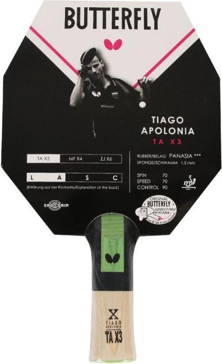 Immagine prodotto Butterfly Mazza da tennis da tavolo TAX3 di Tiago Apolonia