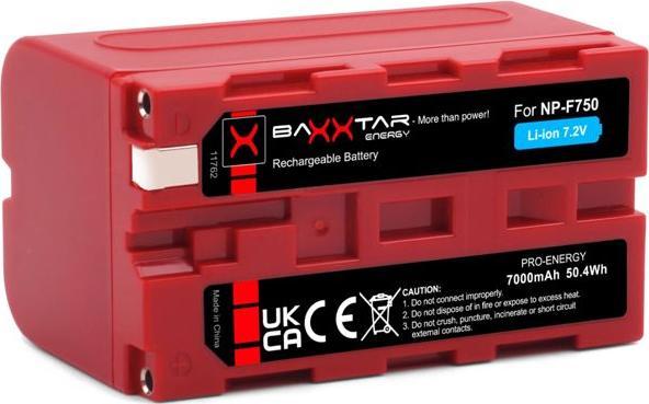 Actual product image Baxxtar Rechargeable battery NP-F750 (Rechargeable battery)