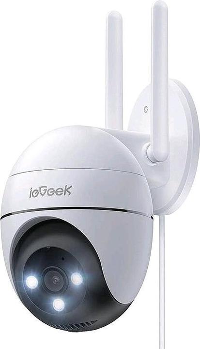 Actual product image IeGeek WiFi 3MP wireless rotating outdoor camera ZS-GQ2 white
