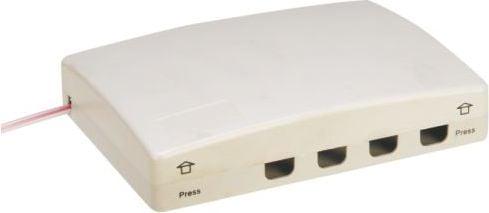 Actual product image Alantec FTTH 4C wall socket without adapter (FOPA-4A-01)