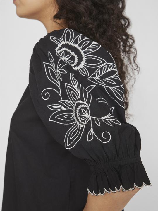 Produktbild Vila V-Ausschnitt Oberteil mit kurzen Ärmeln (34)