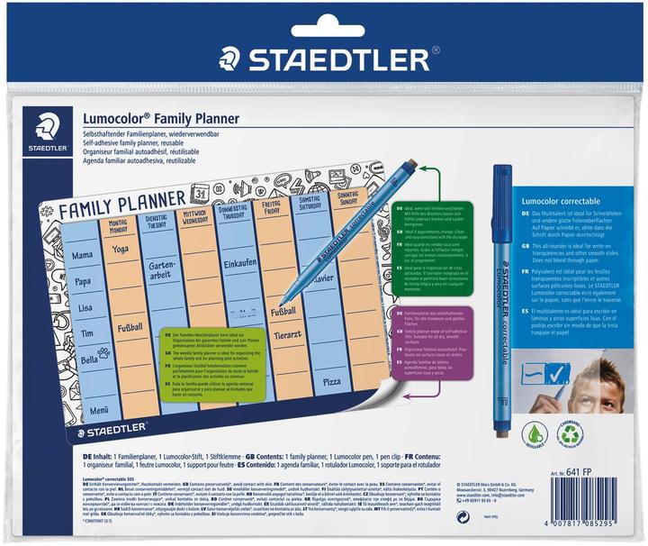Actual product image Staedtler Lumocolor family planner (A4, No binding, German, English)