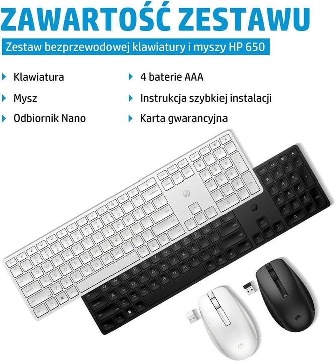 Produktbild HP 650 (Eng. Int., Kabellos)