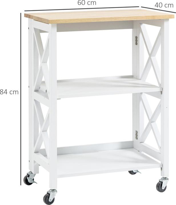 Produktbild Homcom Küchenwagen mit Rollen