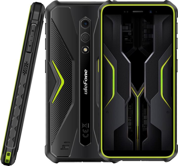Produktbild Ulefone Armor X12 Pro 4GB/64GB Smartphone (leicht grünlich) ohne Ladegerät (64 GB, Schwarz/Grün, 5.43", Dual SIM)