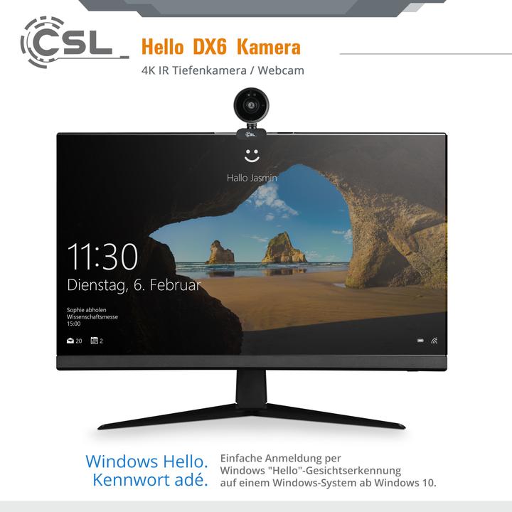 Produktbild CSL Hello DX6 WebCam (8.30 Mpx)