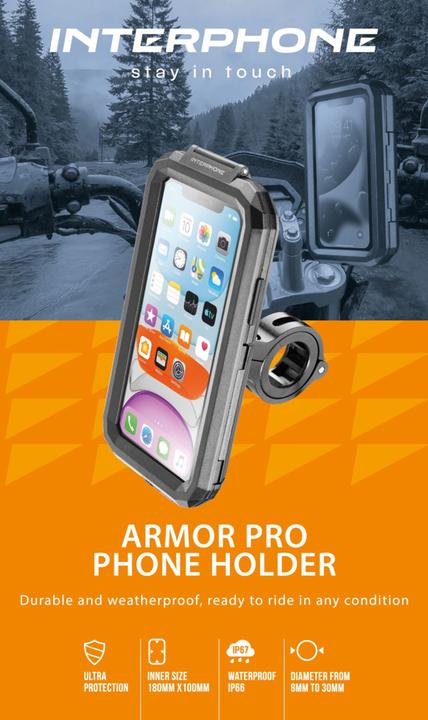 Produktbild Interphone ARMORPRO Telefonhalterung für die Lenkermontage
