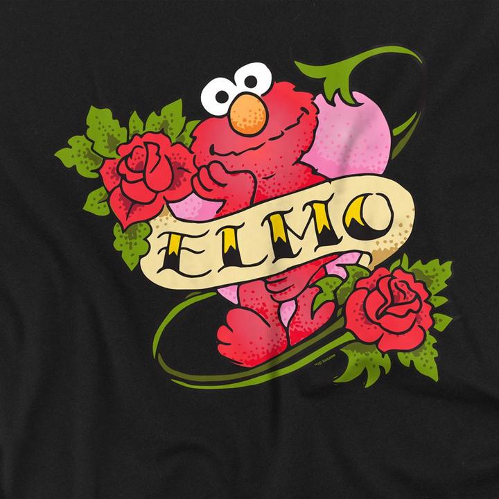 Image du produit - T-shirt motif Elmo motif/style Tatouage - Adulte (XL)