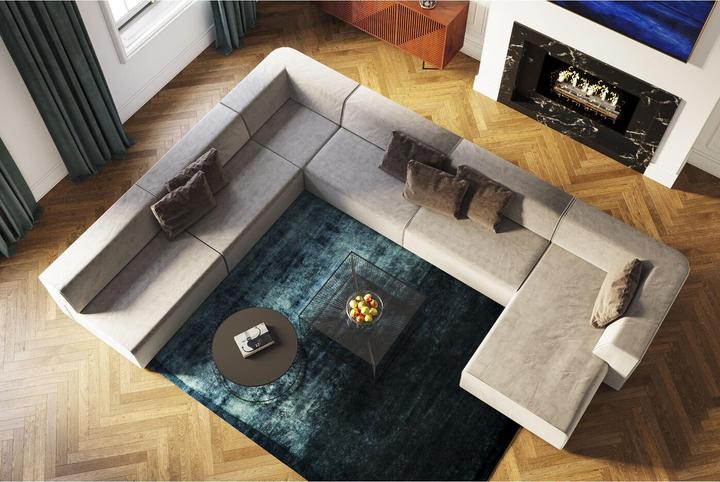 Image du produit Kare Design Angle 100 Infinity Elements Gris Gauche (Canapé modulaire)