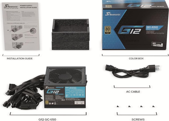 Produktbild Seasonic G-12 GC (650 W)