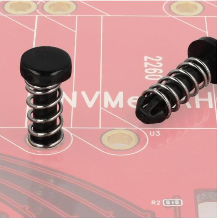 Produktbild Delock Kühlkörper-Einrastnieten - Schwarz (Packung mit 10)