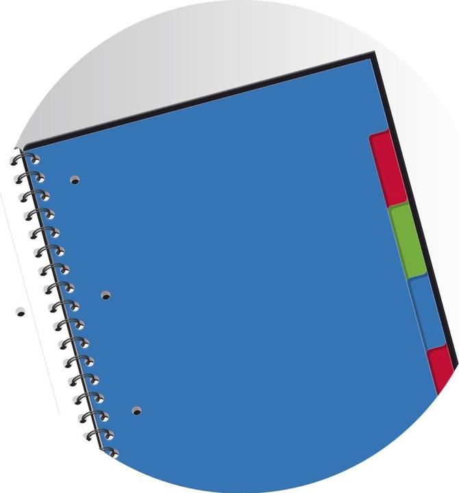 Produktbild Oxford Studium Collegeblock Organiserbook (A4+, Liniert, Kein Einband)