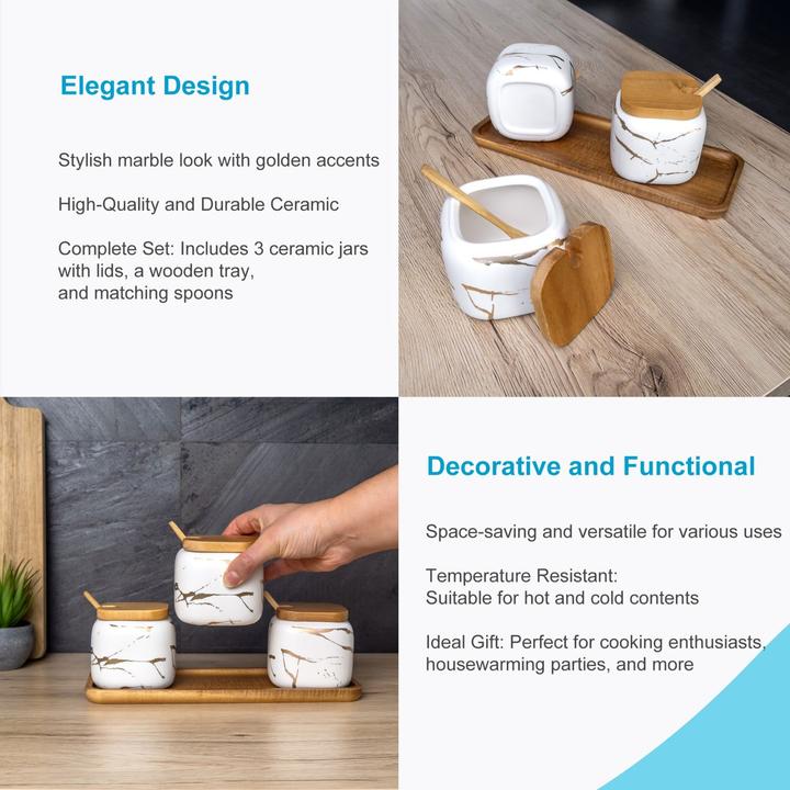 Actual product image Intirilife Sugar bowl storage jar set (0.36 l)