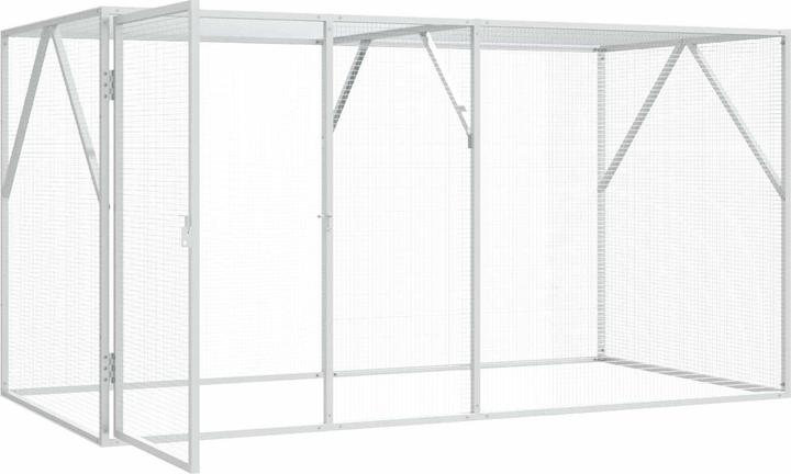 vidaXL Bird aviary anthracite 102x208x108 cm steel