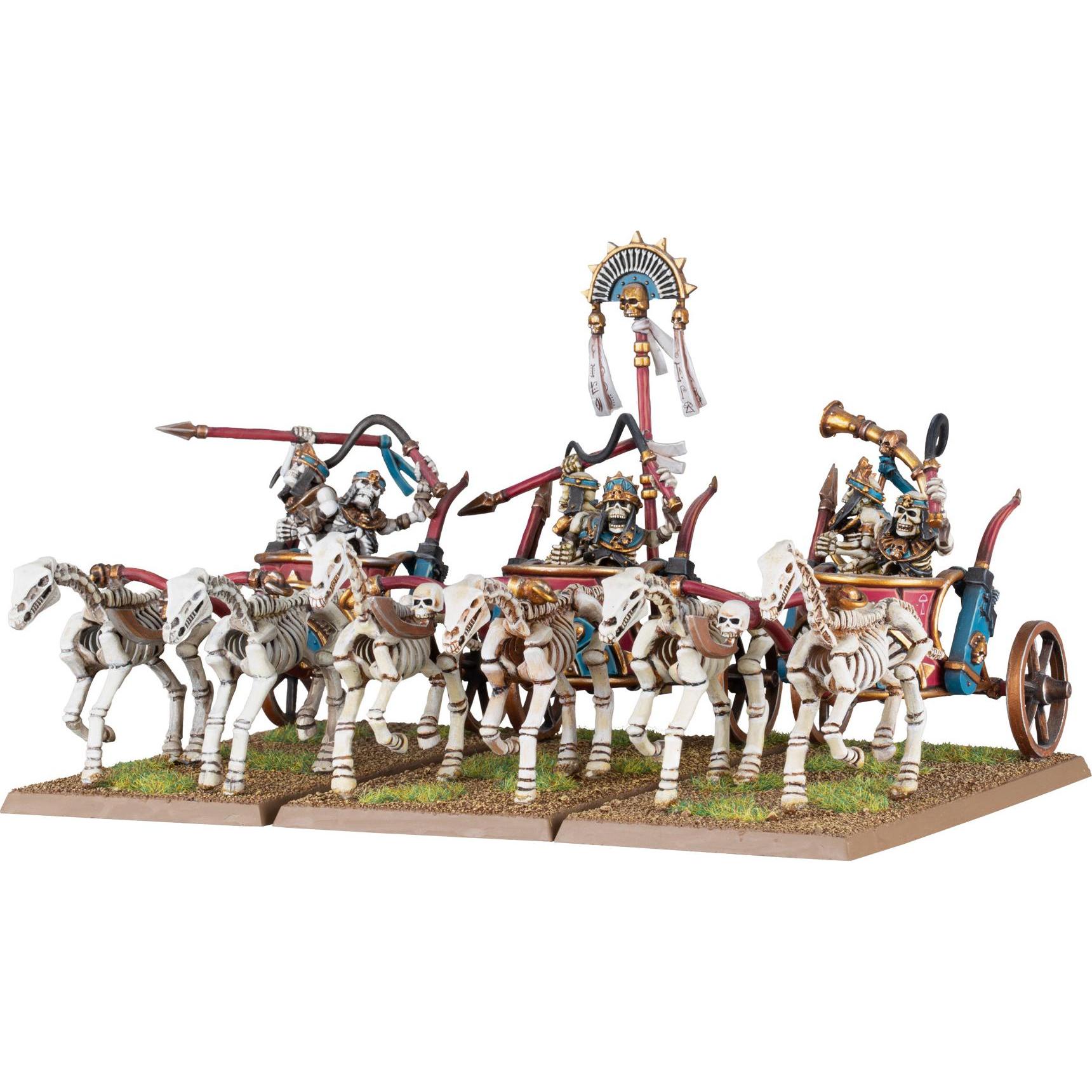 Games Workshop Warhammer The Old World - TKoK Skeleton Chariots (Kunststoff)