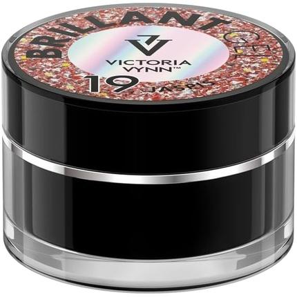 Actual product image Visconti Di Modrone Victoria Vynn Brilliant Gel Polish Nail Art Decoration Glitter Sparkle UV LED 5g - 19 Jasper (Gel-Effect Nail Polish)