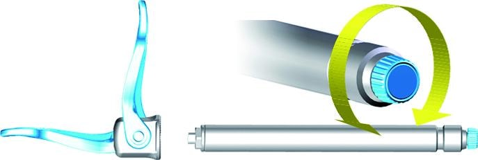 Actual product image Shimano SM-AX720 E-Thru HR thru axle 12 x 142 mm