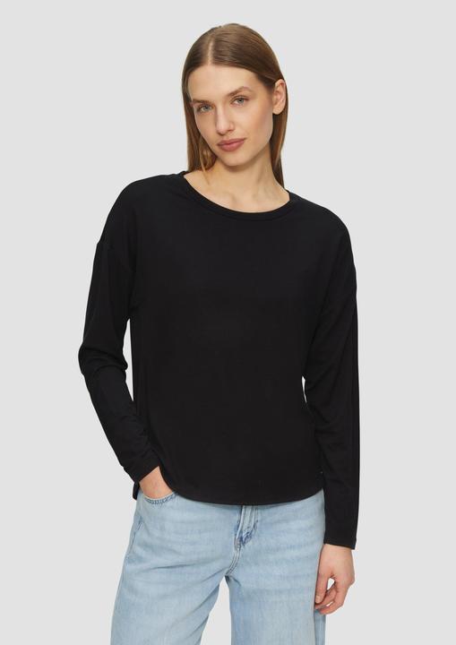 Immagine prodotto S.Oliver T-Shirt Longsleeve mit überschnittenen Schultern und abgerundetem Saum (36)