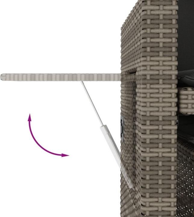 Image du produit vidaXL Ensemble salon de jardin 10 pièces avec coussins