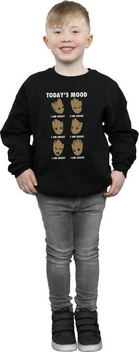 Actual product image Boys Guardians Of The Galaxy Groot Today's Mood Sweatshirt (140, 146)