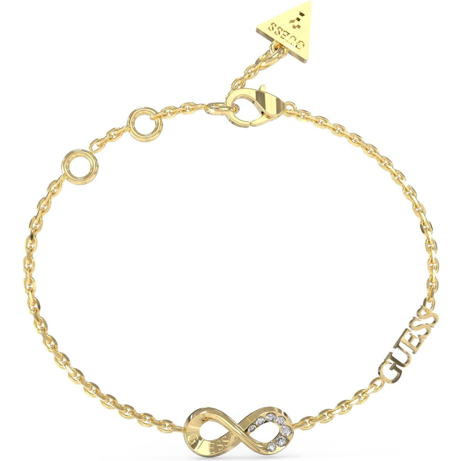 Guess, Bracciale, Endless Dream Bracciale Senza Tempo Placcato Oro JUBB03270JWYG - Dimensioni: 14,5 - 18,5 Cm - S, (Metallo)