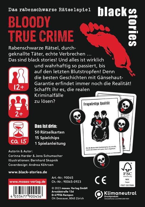 Produktbild black stories Bloody True Crime (Deutsch, 2 - 10 Spieler)