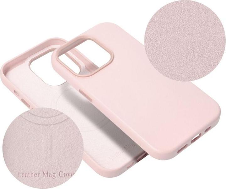 Immagine prodotto OEM Back panel cover LEATHER MAG COVER case for IPHONE 16 Pro Max sand pink (Apple iPhone 16 Pro Max)