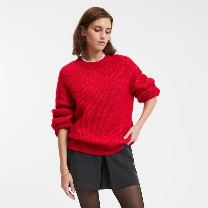 Immagine prodotto La Redoute Collections Pullover mit Rundhalsausschnitt aus flauschigem Grobstrick (L)