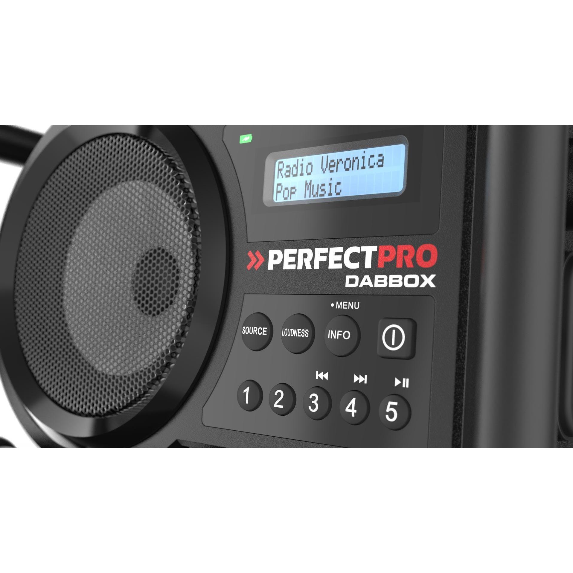 Thumbnail - PerfectPro Dabbox (DAB+, FM, Bluetooth), Radio, Schwarz