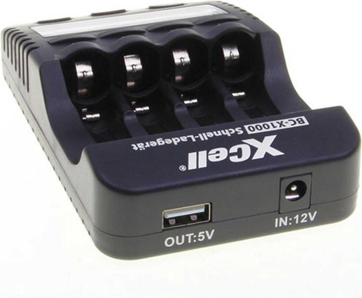 Actual product image XCell Quick Charger BC-X1000 Digital LCD (2 pcs., AA, AAA, Chargers without battery)