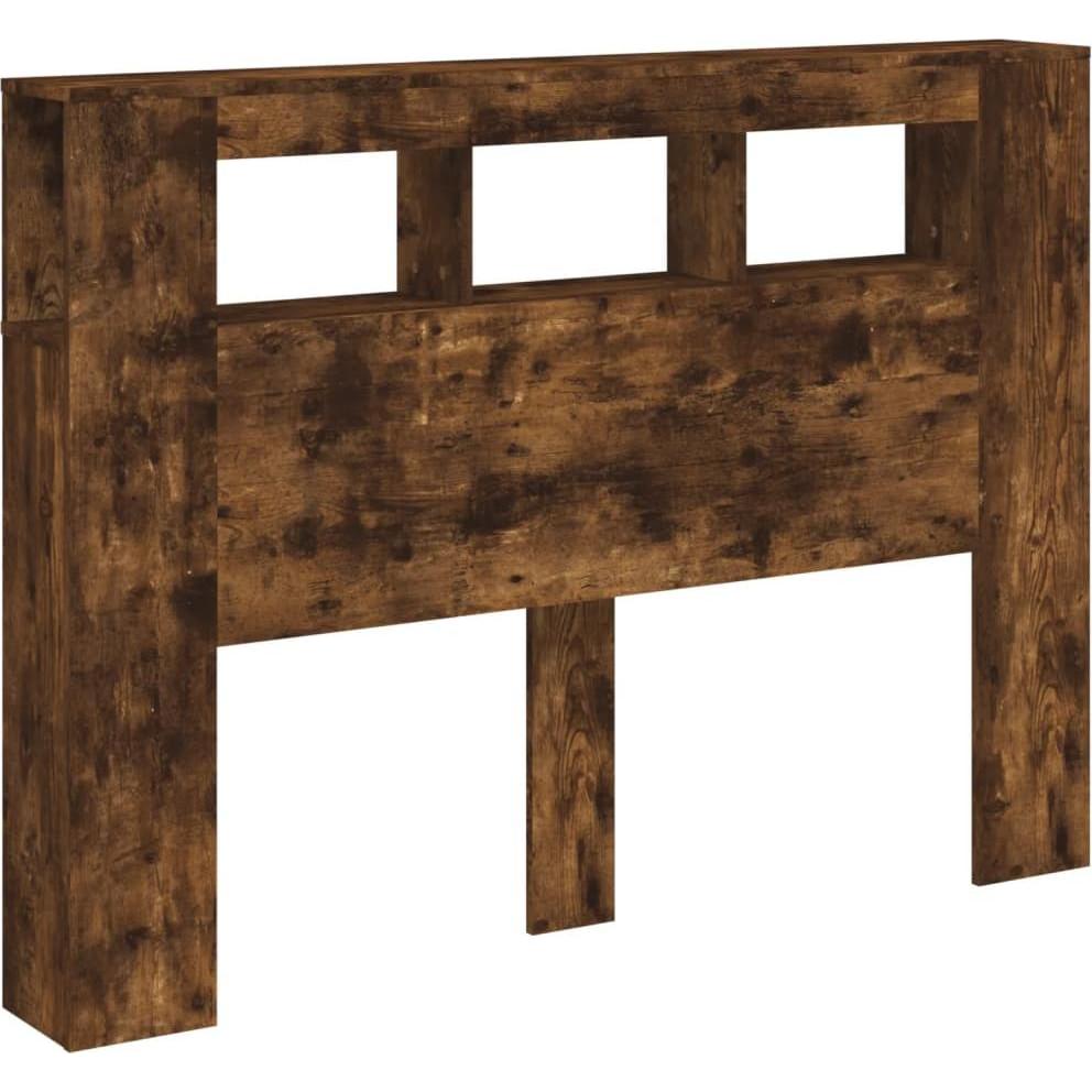 VidaXL, Bett Zubehör, LED-Kopfteil Räuchereiche 140x18,5x103,5 cm