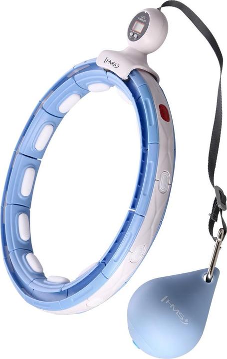 Image du produit HMS Hula Hop HHM15 avec aimant et poids bleu + compteur (44 cm, 2800 g)