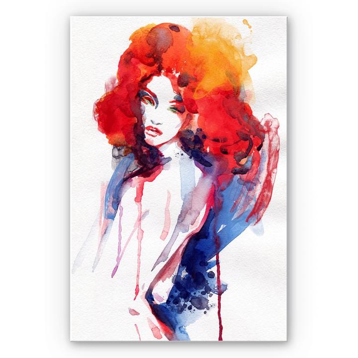Immagine prodotto Trenddeko La donna con i capelli rosso fuoco (30 x 45 cm)