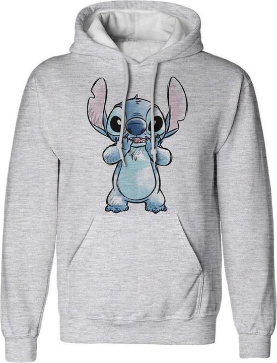 Immagine prodotto Lilo & Stitch Hands On Face Felpa con Cappuccio Schizzo Adulto Unisex (L)