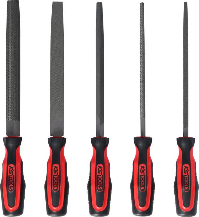 Actual product image KS Tools Workshop file set. 5 pcs. 140.3000 (Cut 2, 200 mm)