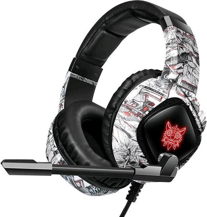 Onikuma Gaming headphones K19 Camou White (Cable)