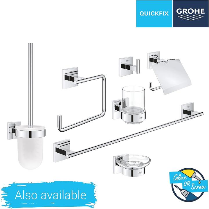 Immagine prodotto Grohe Start Cube QuickFix WC set 3 in 1, adesivo, cromato