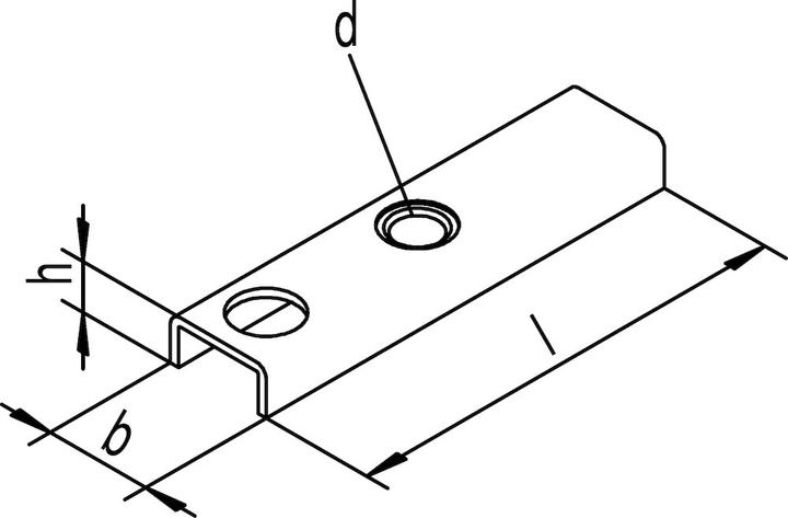Actual product image Helm Flansch 493 S zu 400, Stahl blank