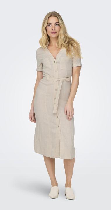 Image du produit Only Onlsiesta Ss Lin Bl Shirt Dress Pnt Noos (S)