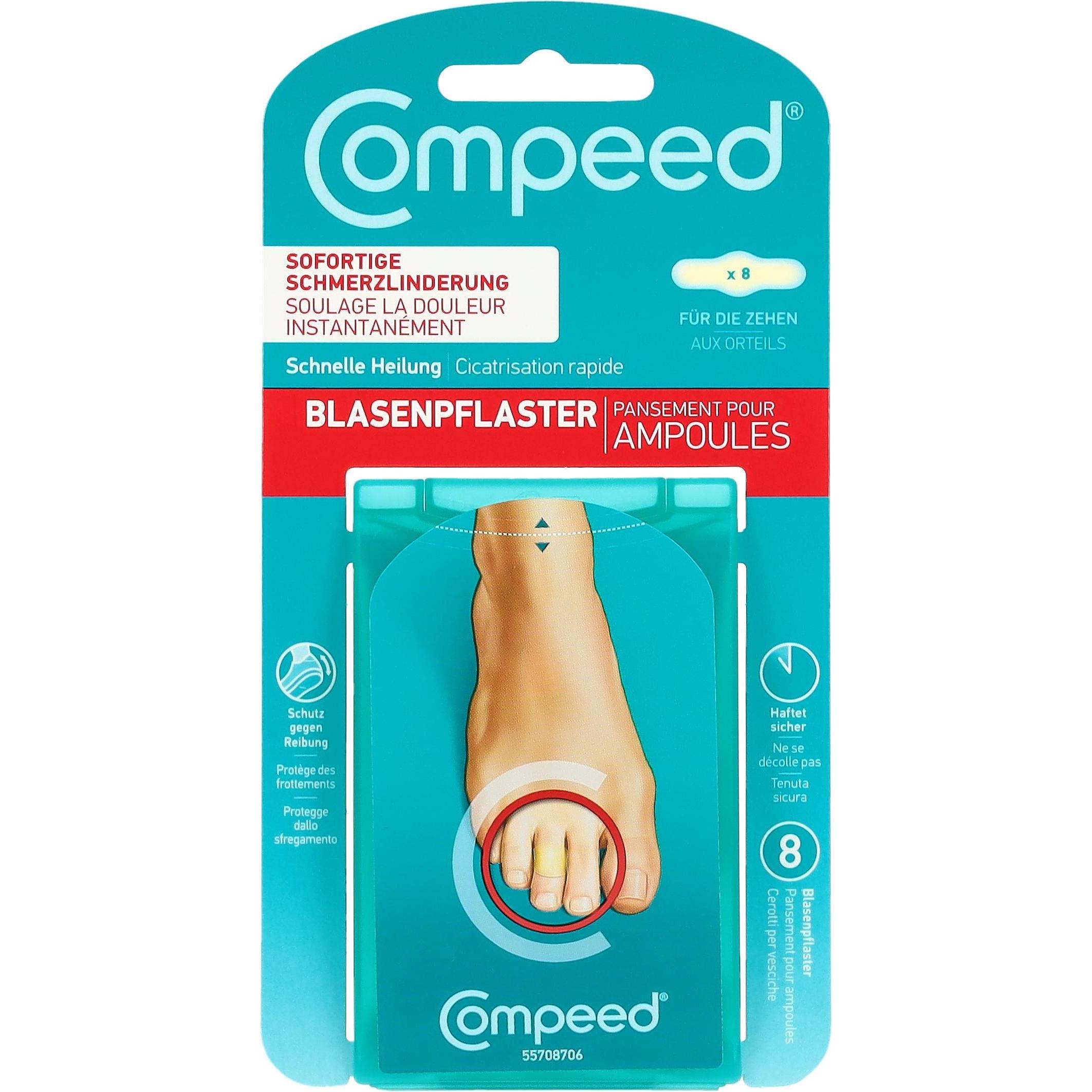 Compeed, Pflaster, Blasenpflaster für die Zehen (8 x)