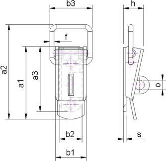 Actual product image Charmag Crate latches (Crate locks, 1 pcs.)