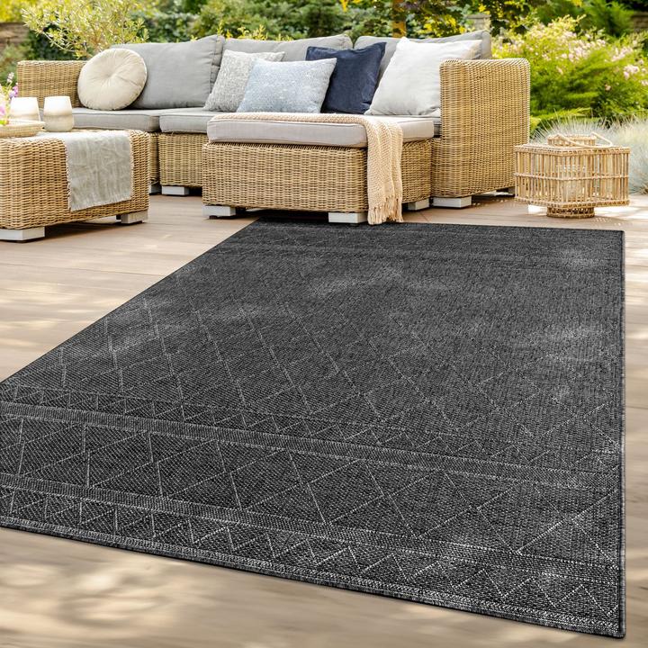 Produktbild TT Home In-& Outdoor Teppich Wetterfest Balkon Küche Wohnzimmerteppich (250 x 80 cm)