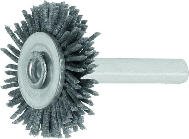 Produktbild Lessmann Rundbürste Ø 30 mm Schaft 6 mm SiC Schleifborsten Körnung 120 6 mm 18000 min-¹ (120)