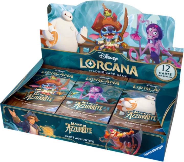Actual product image Disney Lorcana Box 24 Buste: Mare di Azzurrite ITA (Italian, Booster display)