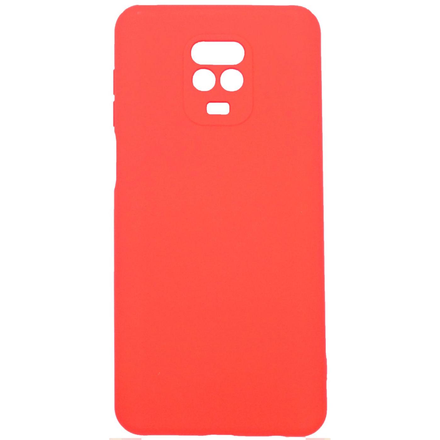 Evelatus Xiaomi Redmi Note 9 Pro / Redmi Note 9S Silicone morbido al tatto (Xiaomi Redmi Note 9 Pro), Cover smartphone, Rosso
