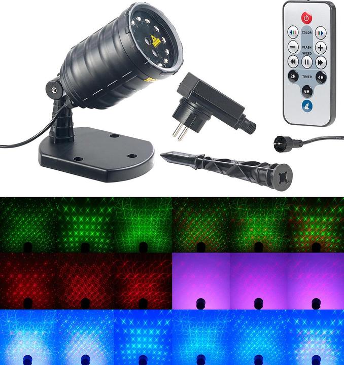 Produktbild Lunartec Laser-Projektor 8 Licht-Effekte