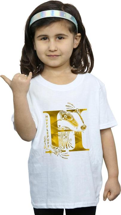 Image du produit - T-shirt HUFFLEPUFF BADGER - Fille (140, 146)