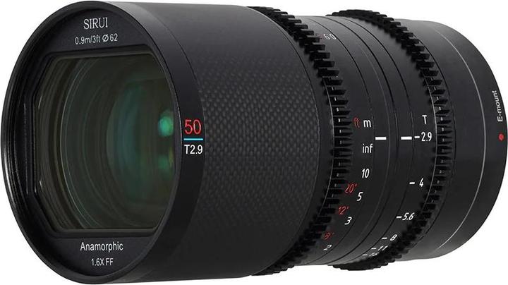 Actual product image Sirui Saturn 50mm T2.9 1.6x anamorphic carbon full-frame lens DJI DL-Mount (Neutral Flare) (Dji DL Mount, full size)