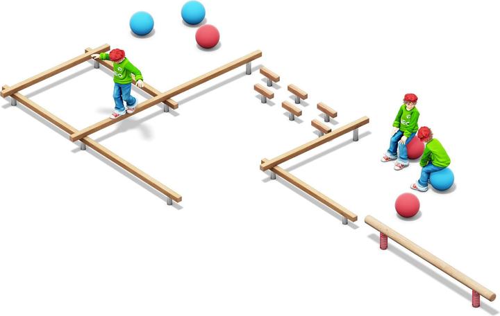 Actual product image Playparc Balancing system schoolyard